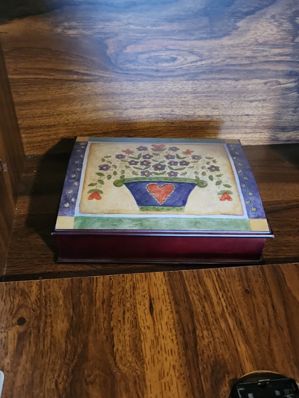 Jordan Mark Decorative Floral Heart Jewelry Box